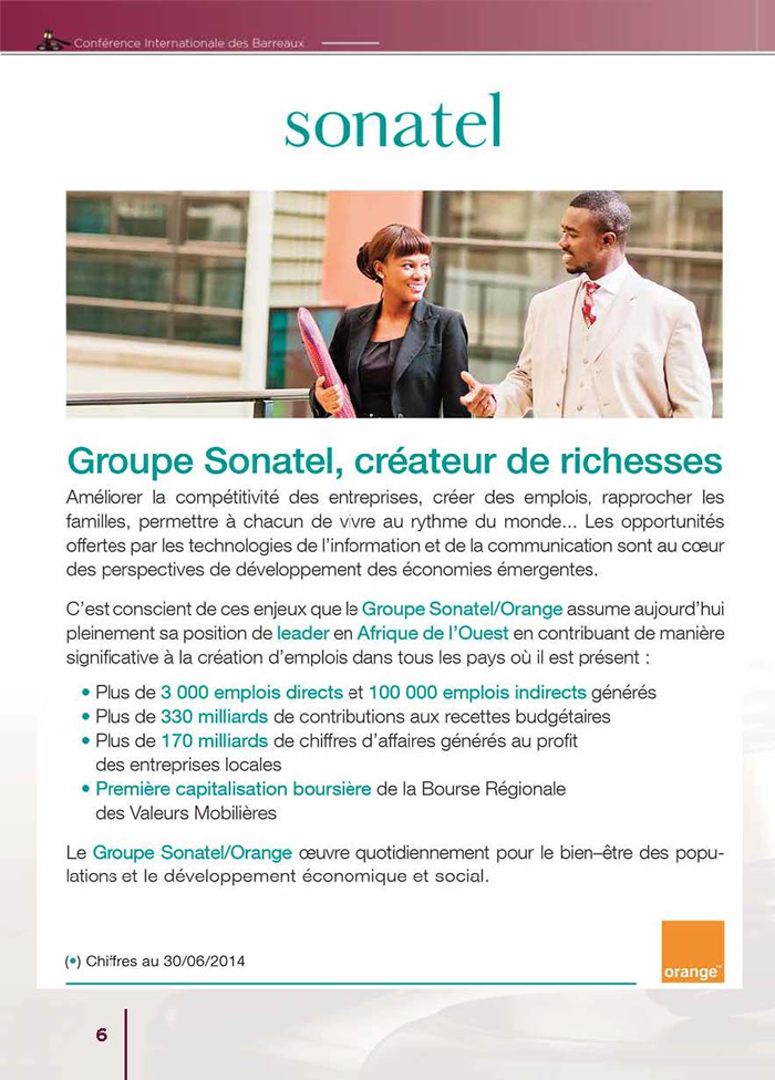 Orange Sonatel | Site Officiel De L'Ordre Des Avocats Du Sénégal